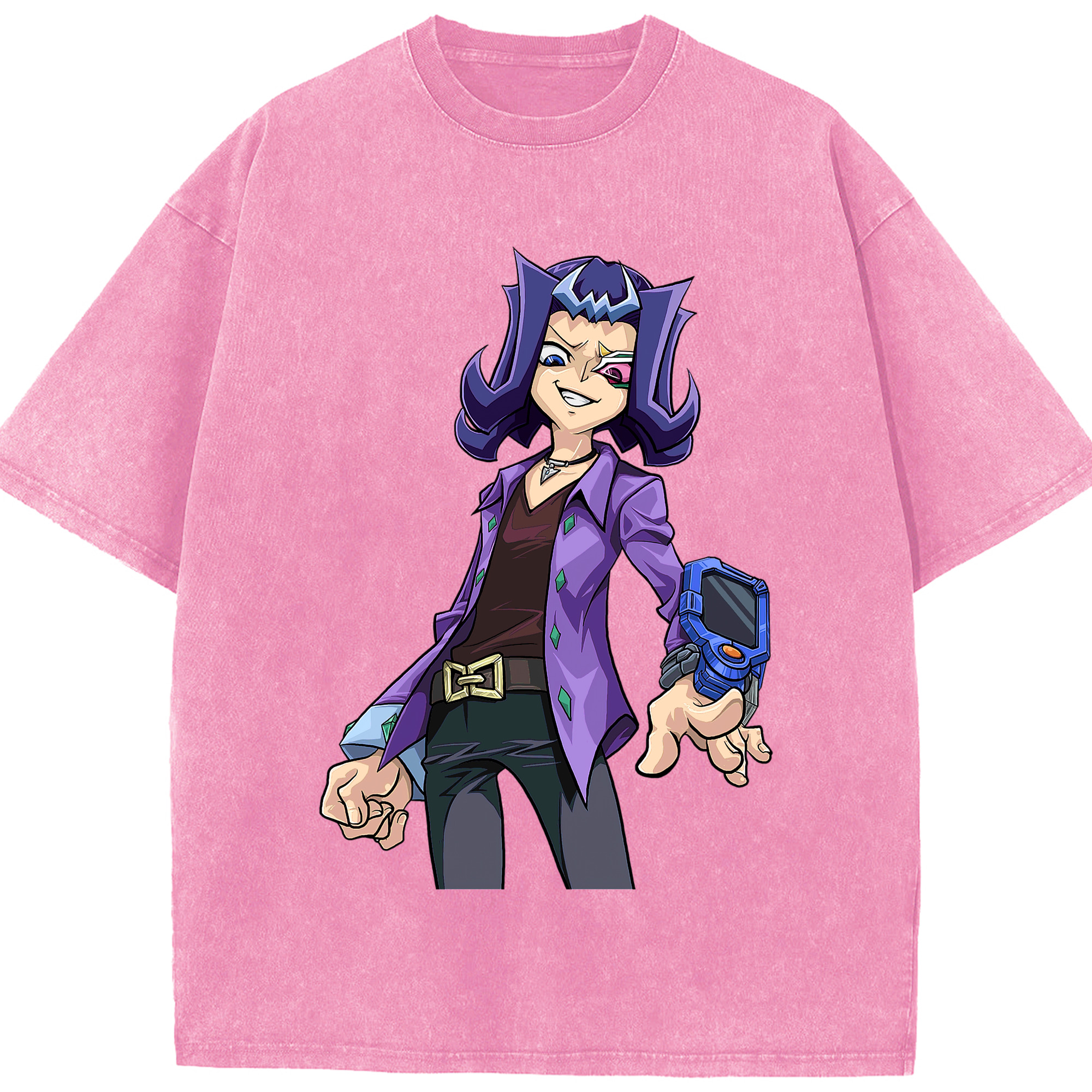 （画像用） 遊☆戯☆王 Yu-Gi-Oh! 綿100% ヴィンテージ風 半袖Tシャツ（フロントプリント）